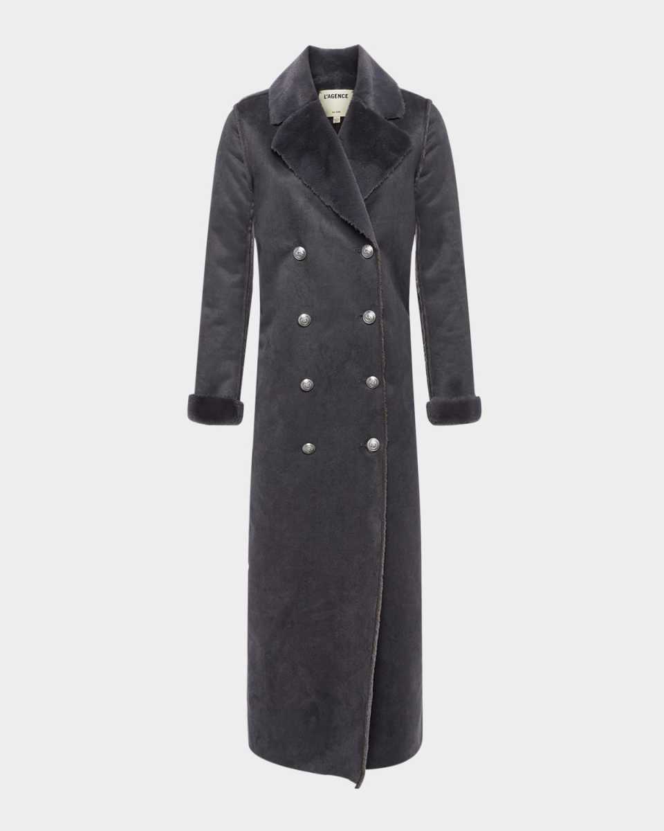 Citron Faux Fur Maxi Coat